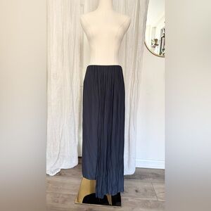 Ulla Johnson Charcoal Gray Asymmetrical Maxi Skirt